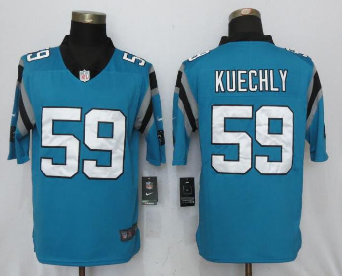 Men Carolina Panthers 59 Kuechly Blue Nike Vapor Untouchable Limited NFL Jerseys